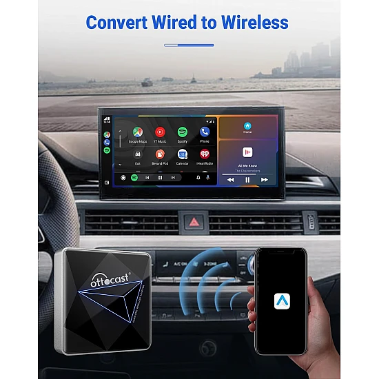 Ottocast A2AIR Pro bedrade naar draadloze Android Auto adapter Ottocast A2AIR Pro bedrade naar draadloze Android Auto adapter