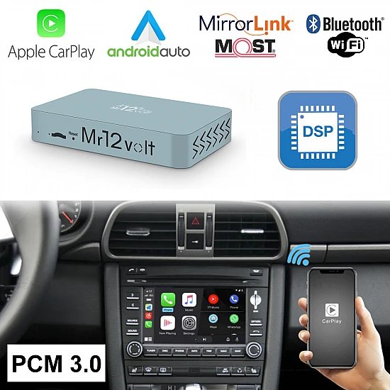 CarPlay & Android Auto / Mirrorlink Interface with DSP for Porsche PCM 3.0 (MOST) CarPlay & Android Auto / Mirrorlink Interface with DSP for Porsche PCM 3.0 (MOST)