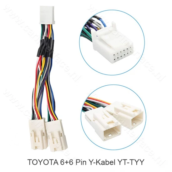 Toyota / Lexus 6+6 pin Y-kabel (YT-TYY) Toyota / Lexus 6+6 pin Y-kabel (YT-TYY)