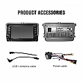 Wireless Carplay / Android Auto, 7" HD, 2 din autoradio voor Volkswagen Polo Golf Passat, Seat, Skoda met DAB+ Wireless Carplay / Android Auto, 7" HD, 2 din autoradio voor Volkswagen Polo Golf Passat, Seat, Skoda met DAB+