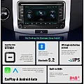 Wireless Carplay / Android Auto, 7" HD, 2 din autoradio voor Volkswagen Polo Golf Passat, Seat, Skoda met DAB+ Wireless Carplay / Android Auto, 7" HD, 2 din autoradio voor Volkswagen Polo Golf Passat, Seat, Skoda met DAB+