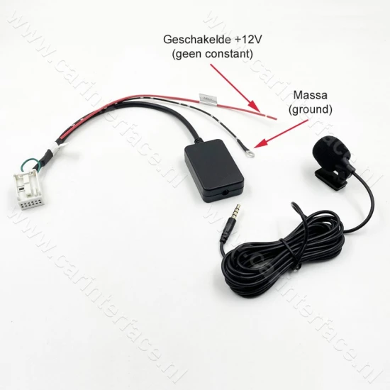 12-pin Bluetooth streaming / handsfree carkit adapter voor o.a. MFD3, RCD 210, RCD 310, RCD 510, RNS 310, RNS 510 en RNS-E 12-pin Bluetooth streaming / handsfree carkit adapter voor o.a. MFD3, RCD 210, RCD 310, RCD 510, RNS 310, RNS 510 en RNS-E