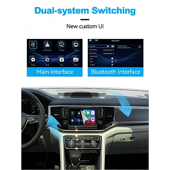 CarPlay / Android Auto / Mirrorlink voor Volkswagen Golf en Tiguan (2015-2017)