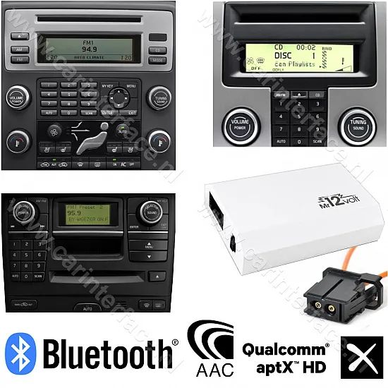 Interfaz BLUETOOTH para Volvo C30, C70, S40, V50, S80, XC70, XC90 (MOST)
