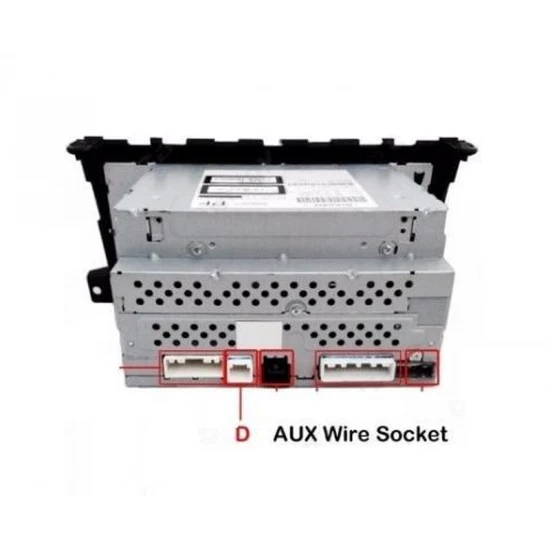 3,5mm AUX kabel voor Nissan autoradio's met een 8-pin AUX-connector 3,5mm AUX kabel voor Nissan autoradio's met een 8-pin AUX-connector
