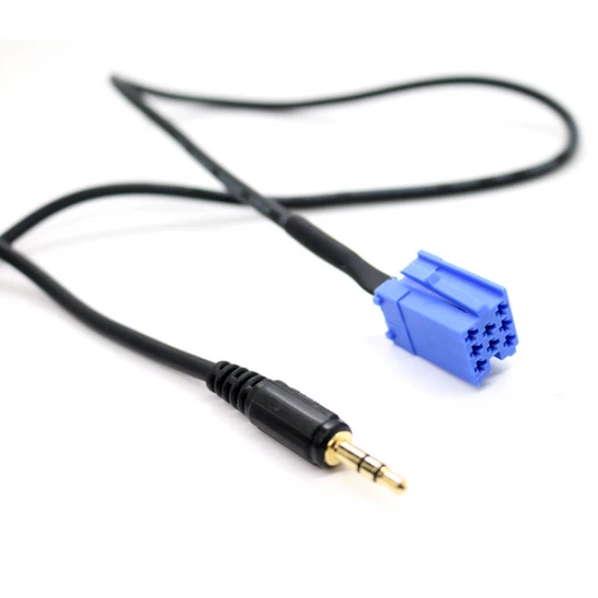 8-pin AUX kabel voor o.a. Audi, Skoda, Seat, Volkswagen, Becker, Philips en Blaupunkt 8-pin AUX kabel voor o.a. Audi, Skoda, Seat, Volkswagen, Becker, Philips en Blaupunkt