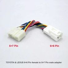 Toyota 6+6 pin naar 5+7 adapter kabel (YT-TYSB)