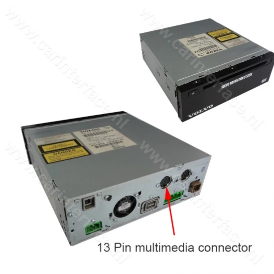 8-pin naar 13-pin verloopkabel voor VOLVO HU-series RTi navigatiesystemen (YT-V813) 8-pin naar 13-pin verloopkabel voor VOLVO HU-series RTi navigatiesystemen (YT-V813)