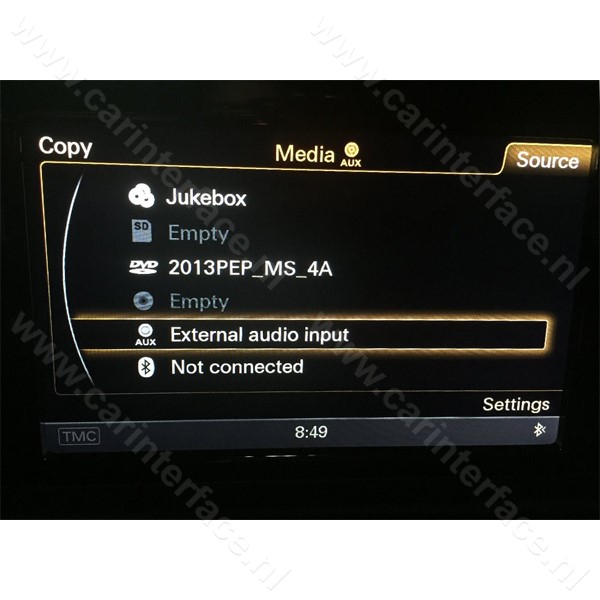Bluetooh interface / audio streaming adapter voor Audi AMI met MMI 3G Basic / Low en High Bluetooh interface / audio streaming adapter voor Audi AMI met MMI 3G Basic / Low en High