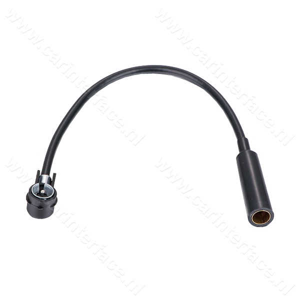 Autoradio antenne adapter DIN naar ISO, 20cm kabel, haaks Autoradio antenne adapter DIN naar ISO, 20cm kabel, haaks