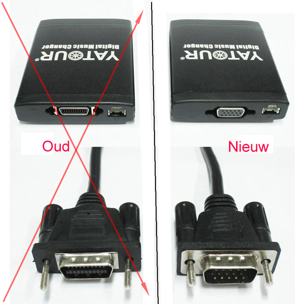 SUZ2 kabel voor Yatour met VGA connector SUZ2 kabel voor Yatour met VGA connector