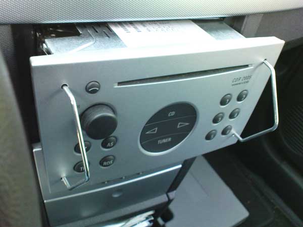 Radio demontage beugel voor 2-din OPEL autoradio's, set Nr. 6 Radio demontage beugel voor 2-din OPEL autoradio's, set Nr. 6
