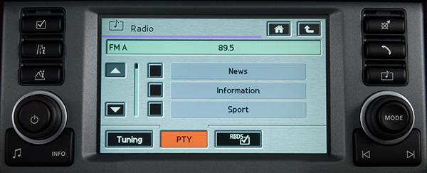 Land Rover Range Rover 2005-2010 L322 stereo navigation