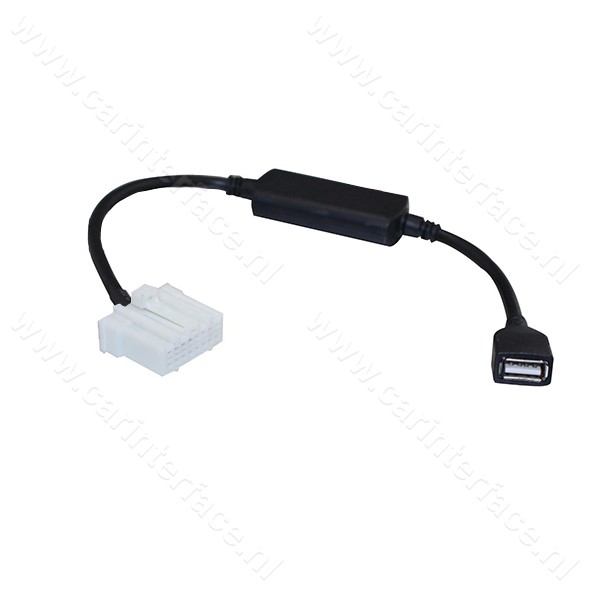iPhone, iPod, iPad USB naar 16-pin AUX poort, adapter voor Mazda autoradio's iPhone, iPod, iPad USB naar 16-pin AUX poort, adapter voor Mazda autoradio's