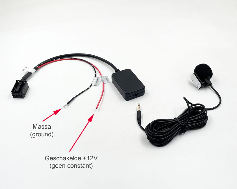 Bluetooth streaming / handsfree carkit adapter voor OPEL autoradio's, CD30 MP3, CDC40, CD70, DVD90
