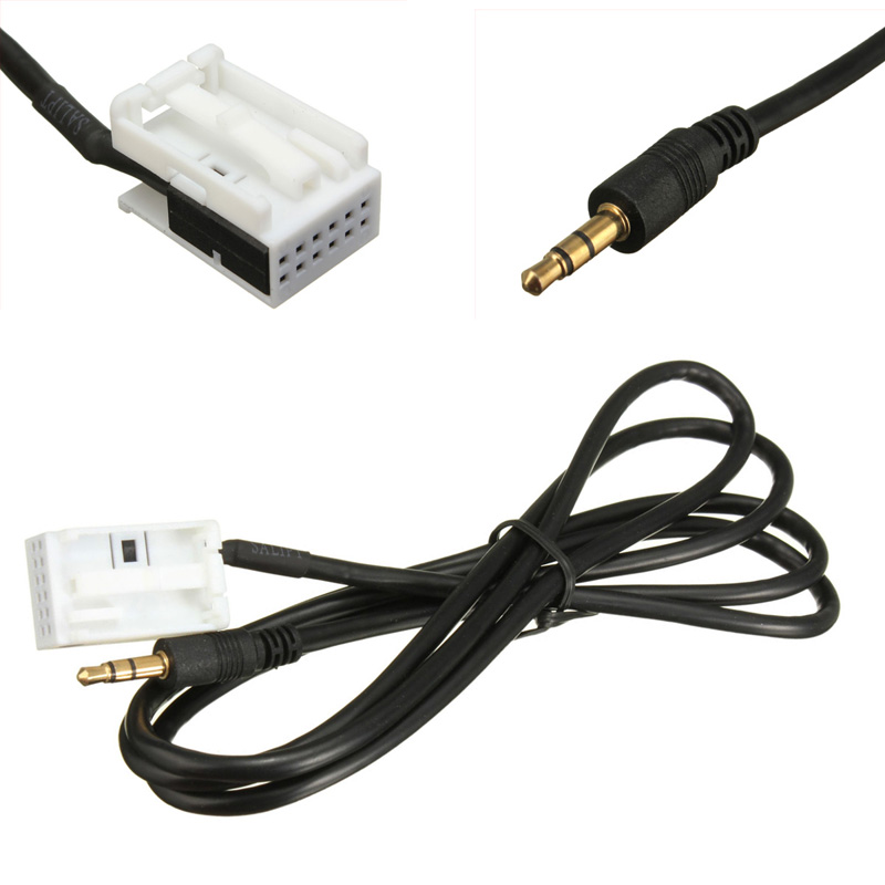 AUX-kabel, 3.5MM jack voor Citroen en Peugeot autoradio's (12-pin) AUX-kabel, 3.5MM jack voor Citroen en Peugeot autoradio's (12-pin)