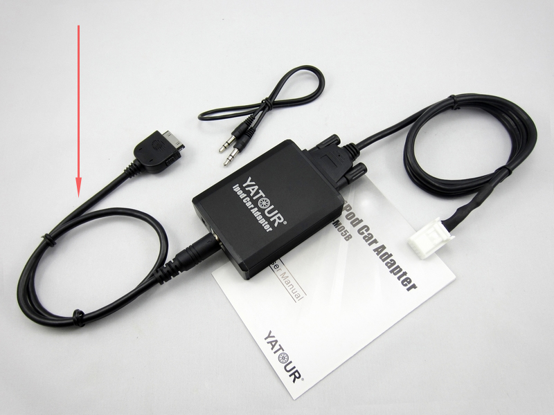 Yatour 8-pin naar 30-pin iPod/iPhone kabel tbv YTM05 interface Yatour 8-pin naar 30-pin iPod/iPhone kabel tbv YTM05 interface